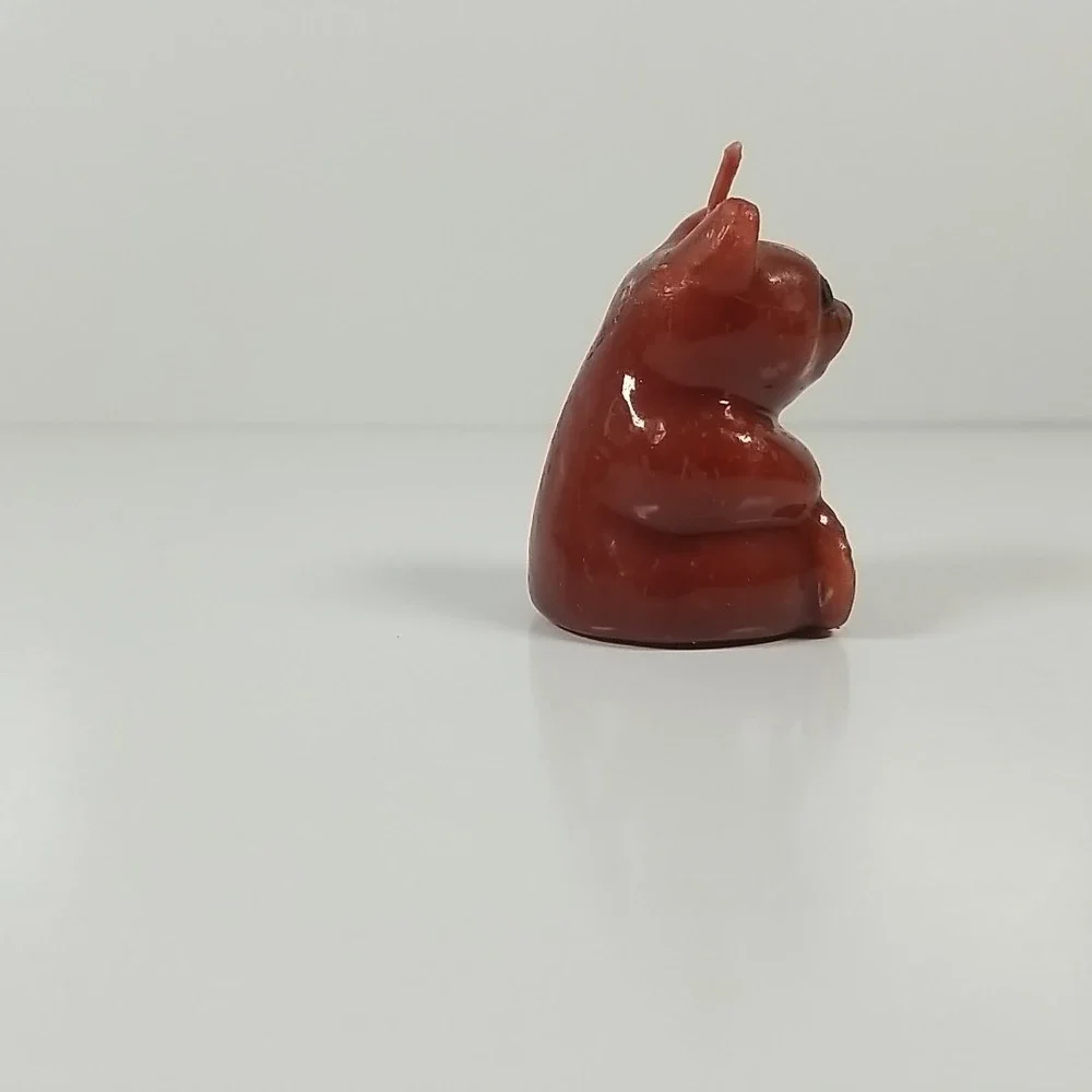 Beautiful Vintage Virgin Teddy Bear Unused Wax Candle Figurine 2